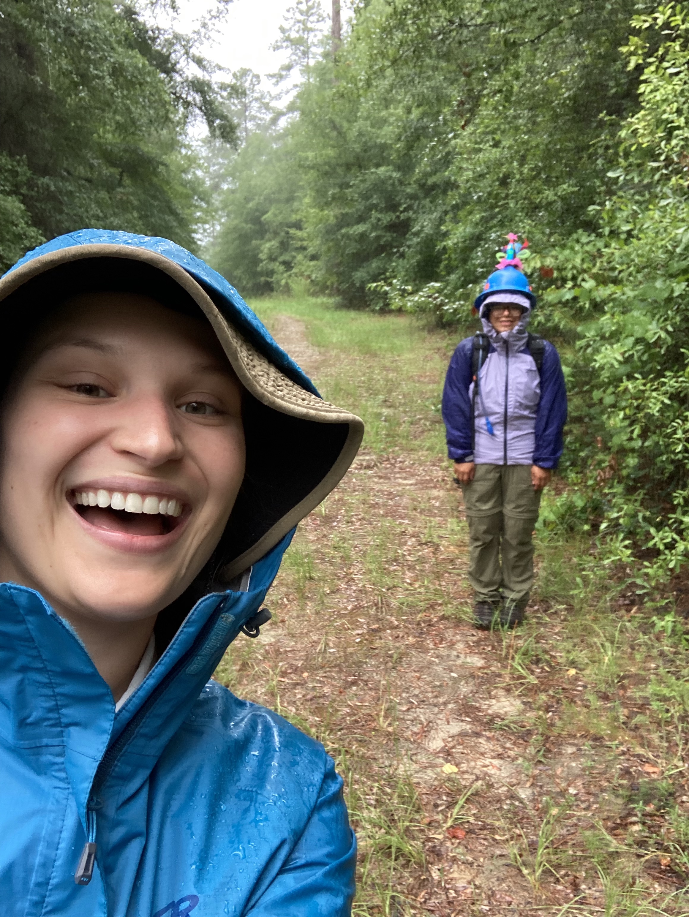 Claire and Andrea in the field